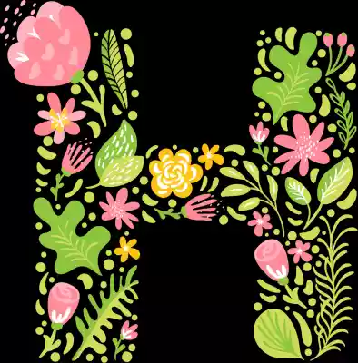 vectores plantilas ALFABETO,FLOR,